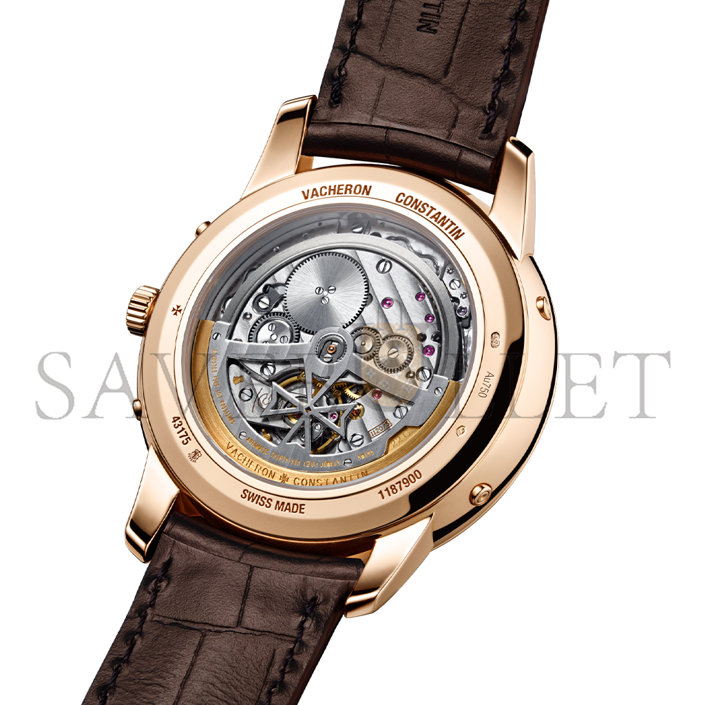 vacheron Co*sta*t*n patrimony perpetual calendar ultra-thin 41 mm pink gold watch 43175/000r-b519
